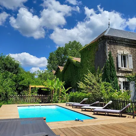 Charming Air-conditioned House With Pool וילה Montcaret
